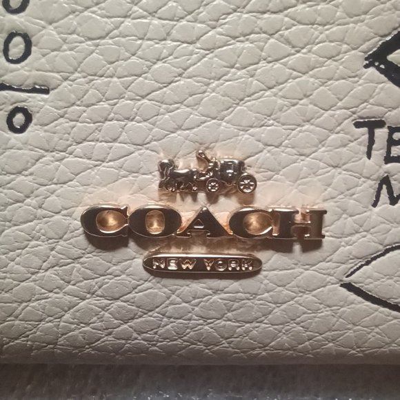 COACH  X Jean Michel Basquiat Mini Skinny ID Case NWT C5618 - Picture 5 of 8